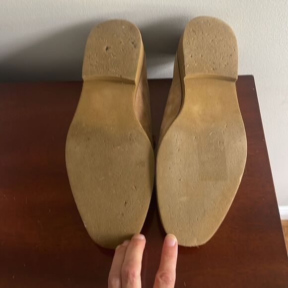 Steve Madden Dominant Suede Lace Up Loafers Sand Tan Size 10 Oxford - Picture 6 of 8